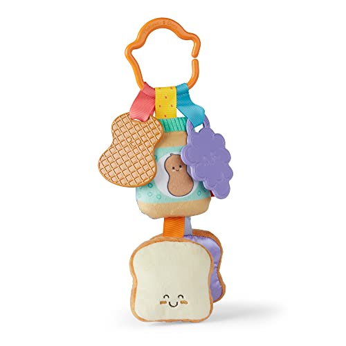 Image of Melissa & Doug Multi-Sensory PB&J Take-Along Clip-On Baby Toy | Sensory Toy for Infants | Developmental Toy for Toddlers | 0+ | Gift for Baby Boys or Baby Girls