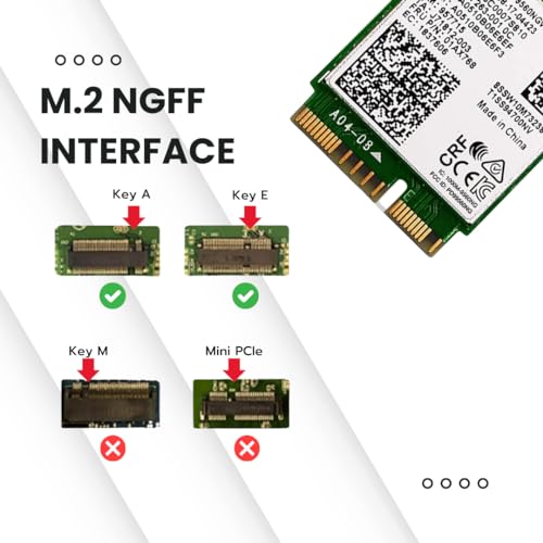 Plugnet | Intel Wireless-AC 9560 802.11AC WLAN PCI-Express WiFi Card | Bluetooth 5.1| 1.73 Gbps Max Speed, Windows 11/10/Linux/Chrome OS Compatible... - Image 7