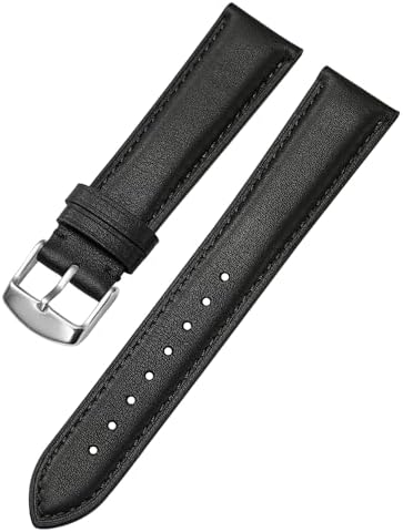 Afany Leather Watch Band 18mm 19mm 20mm 21mm 22mm 24mm – Soft Quick Release Watch Strap – Smart Watch Replacement Bracelet for Men Women
