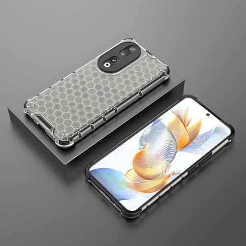 Image of Glasgow Back Case Cover Compatible with [ Honor 90 5G ] (Stylish Design) - Black