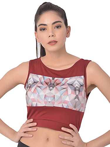 Image of Clovia Women's Activewear Sports Crop Top