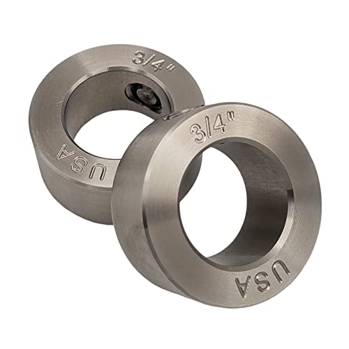 Collier d'arbre anti glissement en inox 303 diamètre 1,9 cm pour bloquer vos axes rotatifs