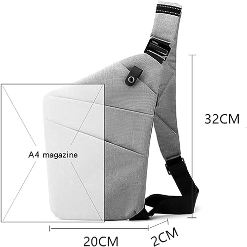 Slim Carry, The Slim Carry Sling Bag, Anti Theft Crossbody Bag Travel Personal Flex Bag for Men Women 7