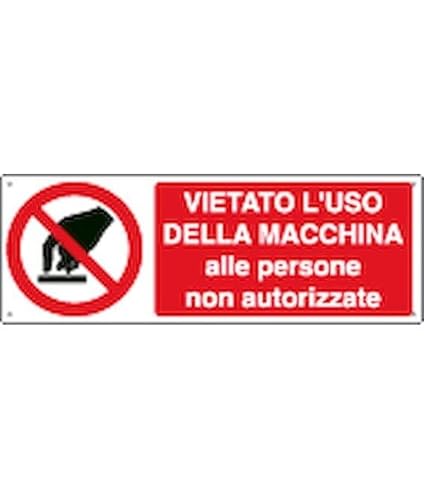 NEW CARTELLO SEGNALETICO UNI - vietato l'uso della...