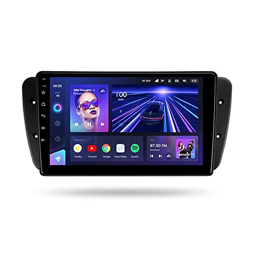 Car Radio para SEAT Ibiza 6J IV 4 2008-2015 Conecta y reproduce 9 Pulgadas 1080P HD Pantalla Táctil Carplay Android Auto Car Stereo Reproductor de Internet (Color : T300 1+16G) Cover