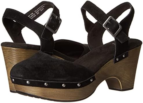 WHITE MOUNTAIN Shoes Cherub Women's Clog, Black/Suede, 8 M | Image 6