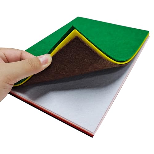 Image of Jtnohx Stiff Felt, 2mm Thick Felt Sheets for Crafts, 8 inchx12 inch Hard Felt Fabric Squares 8Pcs for DIY Projects (Christmas Series)