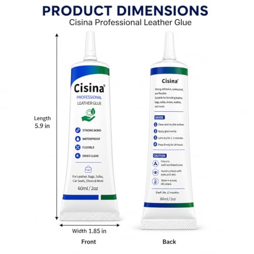 Professional Fast-Setting Leather Glue 60ml