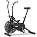 beatXP Vortex Energize 1M Air Bike Exercise Cycle for Workout with Adjustable Cushioned Seat | Moving Handles | Full Body Workout Gym Fitness Cycle Machine With 6 Months Warranty (Black)