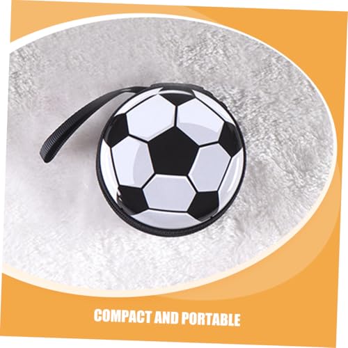 Luxshiny 2pcs Soccer Coin Purse for Cute Football-shaped Change Holder Webbing and Tinplate Wallet for School Sports and Everyday Use3