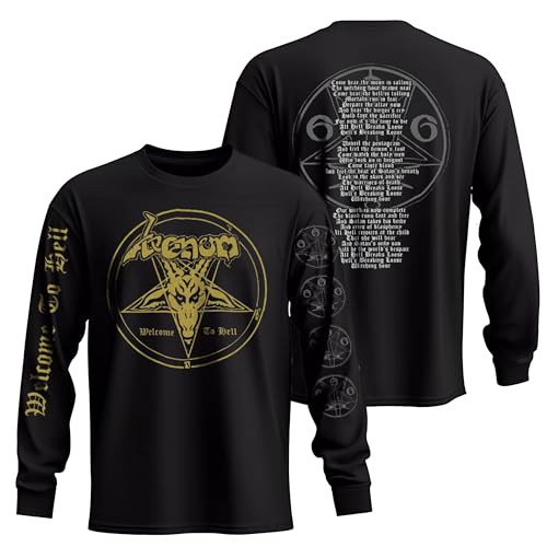 Venom Men's Welcome to Hell Long Sleeve T-Shirt Black | Officially Licensed Merchandise