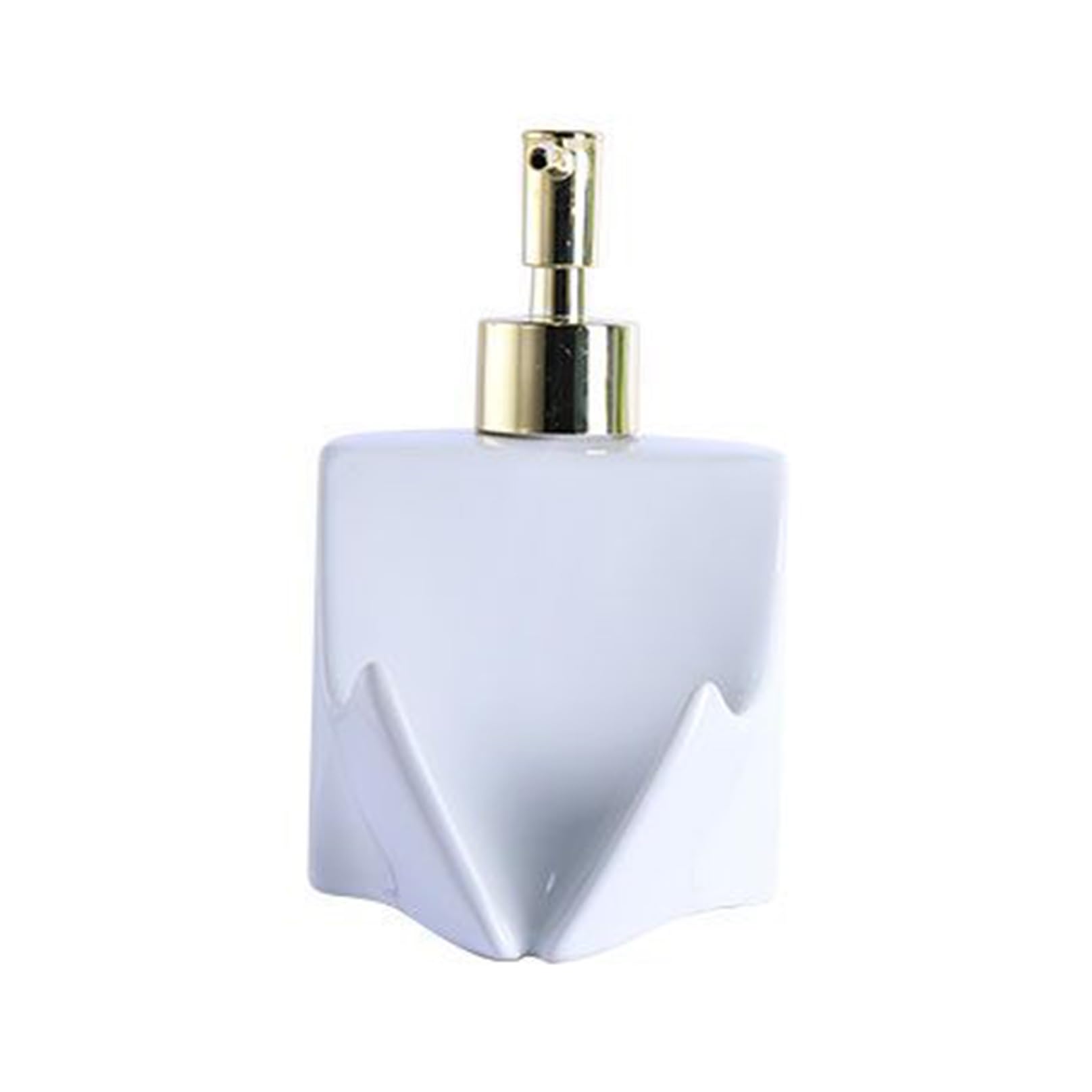 Multifunktionale Keramik-Lotion-Flasche, 400 ml/13,5 Unzen Händedesinfektionsmittel können entwässert Werden, und die Händedesinfektionsmittelflasche mit Zwei Purten White-400ml