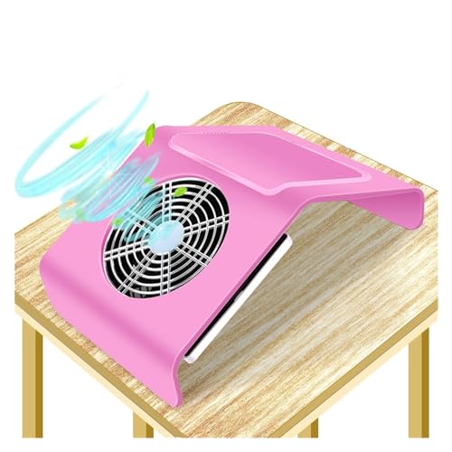 Nail Dust Collector, Extractor de polvo for uñas, ventilador for máquina de manicura, potente aspiradora con filtro for quitar, equipo de salón de uñas(Z22-pink)
