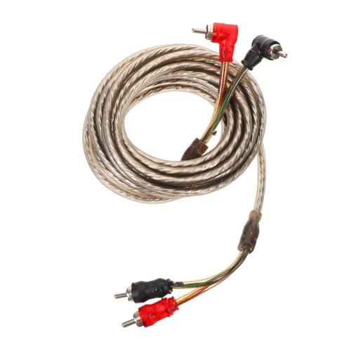 Mikinona Subwoofer Speaker Wire Kit Car Audio System Wire Durability Crisp Sound 5m Length