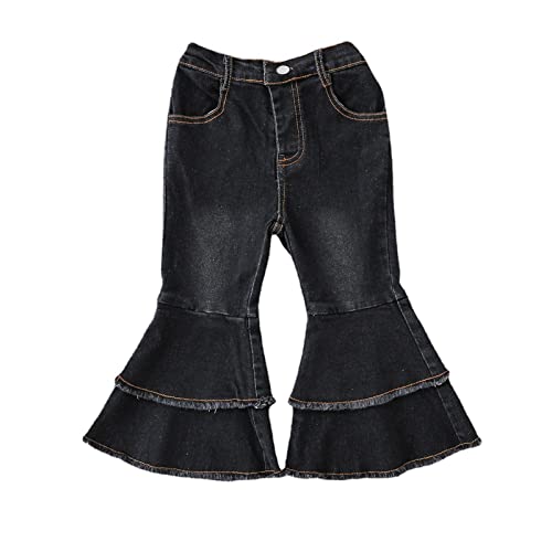 Child Kids Toddler Baby Girls Denim Jeans Bell Bottoms Pants Trousers Leggings Jeans Girls Basic Denim Jeans Pants