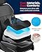 ADERI Gel Wedge Car Seat Cushion for Driving Relieves Tailbone Pain, Composite Gel Memory Foam for Cool & Support Comfort, Ergonomic Car Seat Pillow, Elevated Back for Wider Vision, Anti-Slip Design