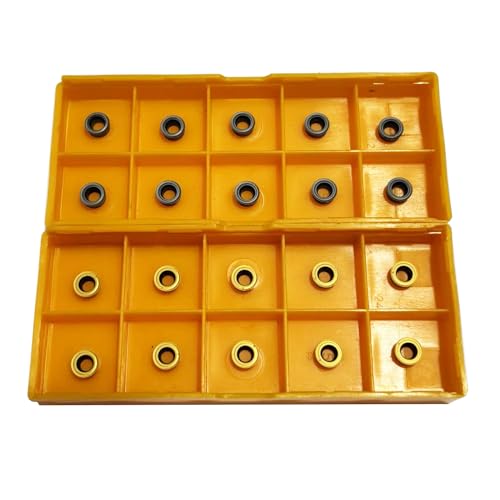 R3 20pcs RCMT0602M0-P1025+RCMT0602M0-P1130 Circular milling Cutter Insert Made of Hard Alloy, Used for SGCR/LSRDCN milling Cutter Holder