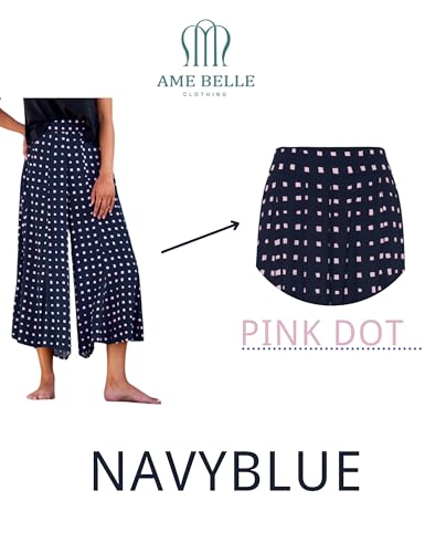 AMEBELLE Women Casual Wide Leg Palazzo Pants Women Elastic Flowy Pants High Waisted Trousers Pants2