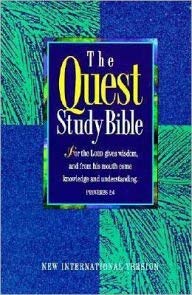 Paperback The Quest Study Bible, New International Version [Large Print] Book