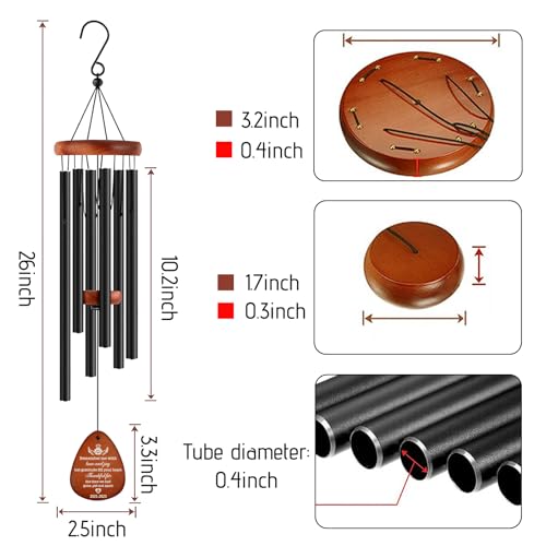 Image of Personalized Pet Memorial Wind Chimes - Dog Memorial Gifts for Loss of Dog,Dogs Remembrance Bereavement Gift,Custom Pet Loss Sympathy Gifts in Memory of Dogs Cats (Design 1)