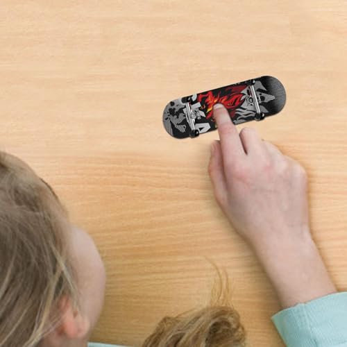 Portable Finger Skateboards, Mini Interactive Educational Finger Scooter Toy, Collectible Fingerskate for Skateboard Boy Kid Children Play Gift Party Favors - Image 4