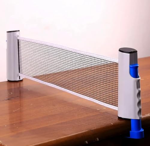 Image of Retractable Table Tennis Net - Portable Ping Pong Net for Any Table, Easy Setup, Indoor & Outdoor Table Tennis for Home (Table Tennis Net)