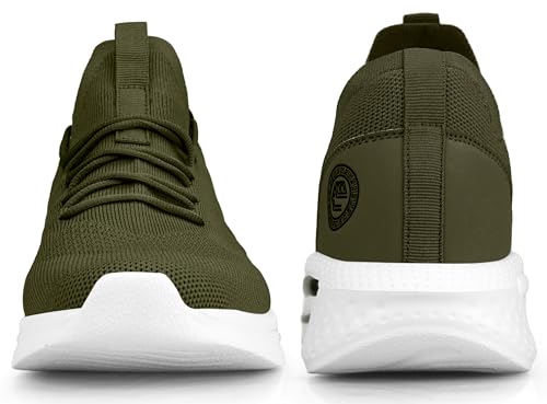 Image of Pujcs Mens Tennis Shoes Slip on Sneakers Ligthtweight Wlking Running Shoes for Work Gym Workout Sports Atheletic