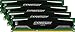 Ballistix Sport BLS2K16G4S240FSD 16GB (4GBx4) Speicher Kit (DDR3, 1600 MT/S, PC3–12800, DIMM, 240-pin)