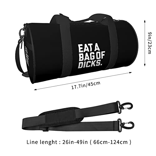 Eat A Bag of Dicks Travel Luggage Duffel Bag Sports Rolling Foldable Duffel Bag3
