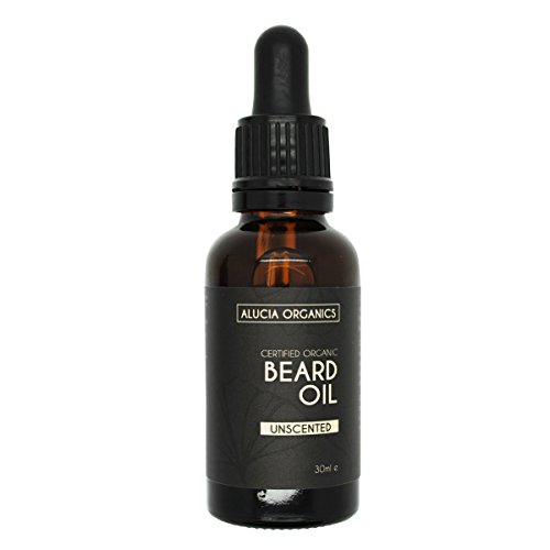 Alucia Organics Aceite de Barba orgánico certificado (Unscented/Sin perfume) Cover