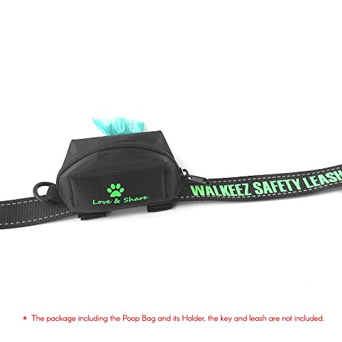 mewmewcat Pet Poop Bag Holder Leash Attachment Waste Bag Dispenser Adotar para Oxford Cloth para cãe