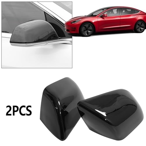 Couvercle de coque de rétroviseurs Tesla Model 3 pour masquer les rayures et cadres abîmés - 4