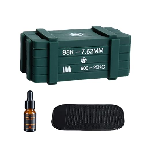 Samuliy Ambientadores automotrices, difusor de perfume para coche, caja de municiones, ambientador de perfume para salpicadero, difusores de aire para coche, aromaterapia para camiones