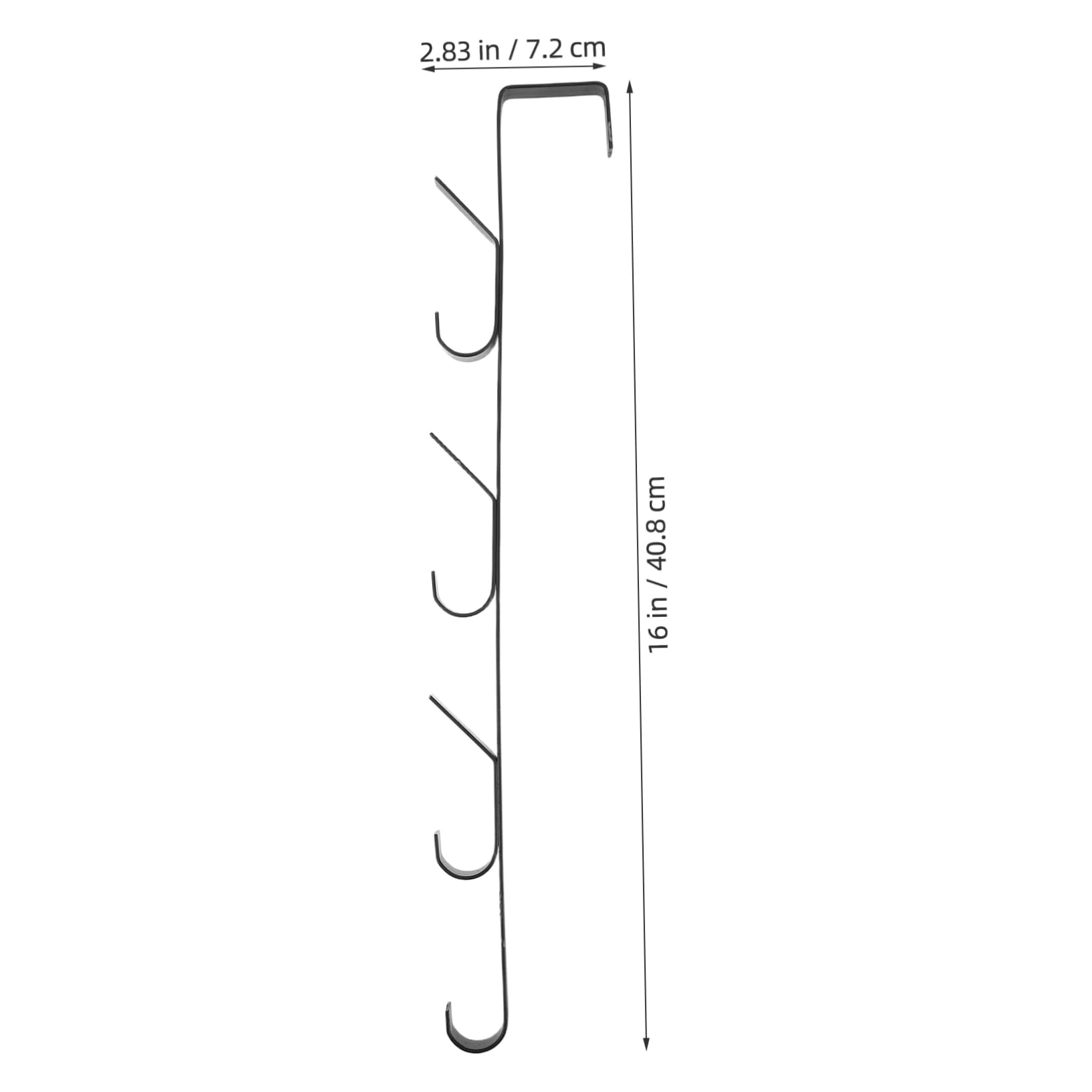 Cabilock Over The Door Hook Sturdy Vertical Space Saving Towel Rack Door Hanger for Hanging Clothes Bags and Accessories with Hooks