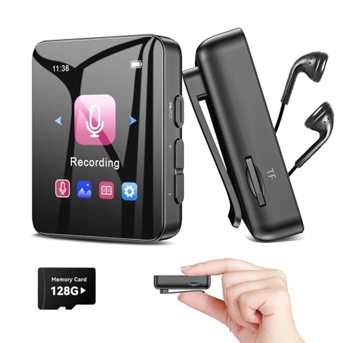 128GB Voice Recorder with Playback, 1536Kbps Digital Recording Device with Noise Reduction, Audio Recorder for Lectures, Meetings, Interviews, Classes