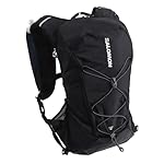 Salomon Agile 12 Set Mochila de Running Unisex, co...: Muévete libremente y transporta todo lo necesario para un día en el sendero. Esta mochila se ha diseñado para que te muevas más rápido y con mayor comodidad. Presenta una ligera construcción de arnés, 3D Mesh abierta y correas de esternón elásticas T...
