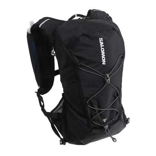 Salomon Agile 12 set drickryggsäck, svart, NS