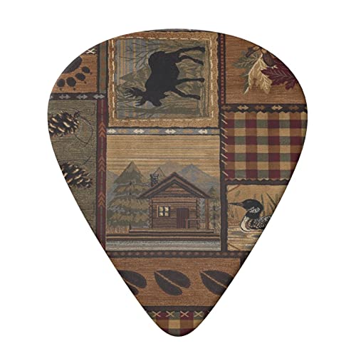 FUCVNPZ Lot de 6 médiators en celluloïd Nature Bear Moose pour guitare acoustique, électrique, basse ou ukulélé - Les Beatles, Paul McCartney, John Lennon, RIngo Starr, George Harrison FUCVNPZ Lot de 6 médiators en celluloïd Nature Bear Moose pour guitare acoustique, électrique, basse ou ukulélé – Image 4
