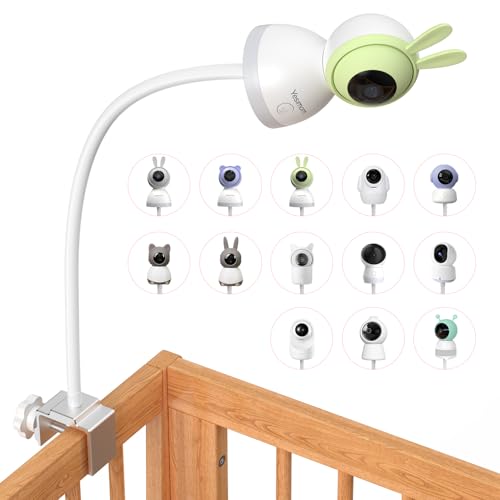 YESIMOM Babyphone Halterung, Universell Baby Kamera Halter für Kinderbett, Flexibel Faltbar Babyfon Ständer für 8SM/8TM, Baby Monitor Zubehör Holder Kompatibel mit den meisten Video-Babyphone