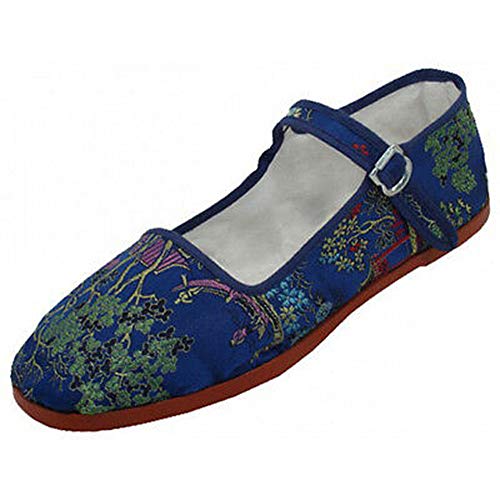Women's Mary Jane Shoes Brocad Flat Ballet Slip On Colors
