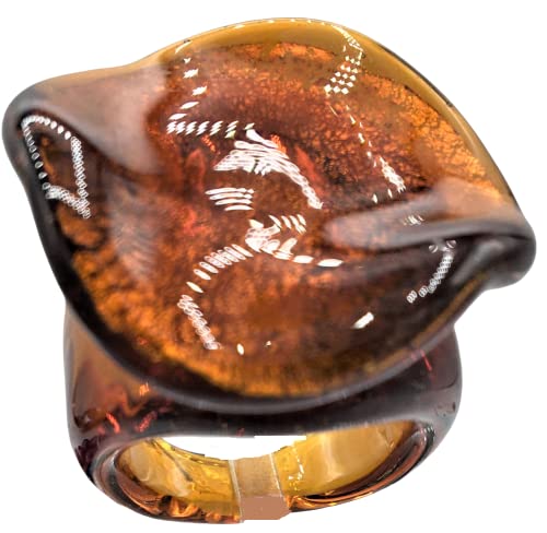 Antica Murrina ANELLO IN VETRO DI MURANO VENEZIANA (MISURA 13)