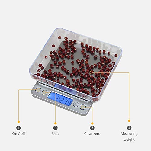 Báscula Digital Portátil Mini con LCD 500g x 0.01g miniatura 5