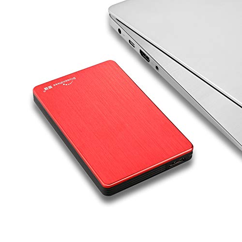 Blueendless Tragbare Externe Festplatte USB 3.0 6,3 cm (2,5 Zoll) für PC, Laptop, Computer (500GB, rot) – Bild 4