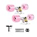 GXBHSP Skateboard Trucks Set 4 Pcs Pack Wheels Longboard Wheels for Cruising Street Wheel 60mm with Skateboard Bearings Skateboard Pads Skateboard Tool (Black)