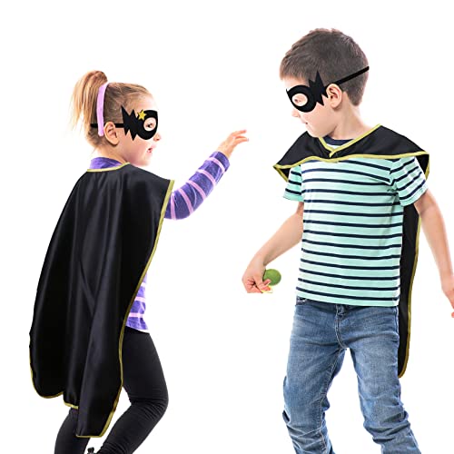 Image of D.Q.Z Superhero-Capes for Kids 20 Sets Children-Superhero Capes and Masks for Super Hero Toys Birthday Party Dress Up Costume