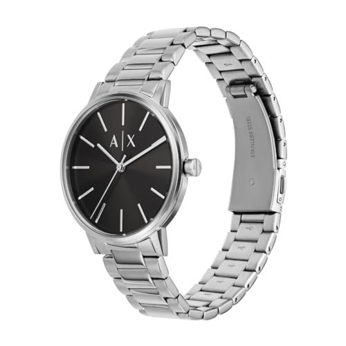A|X Armani Exchange Men's Watch with Three-Hand Analog Display and Stainless Steel or Leather Band, Watch for Men - Image 6