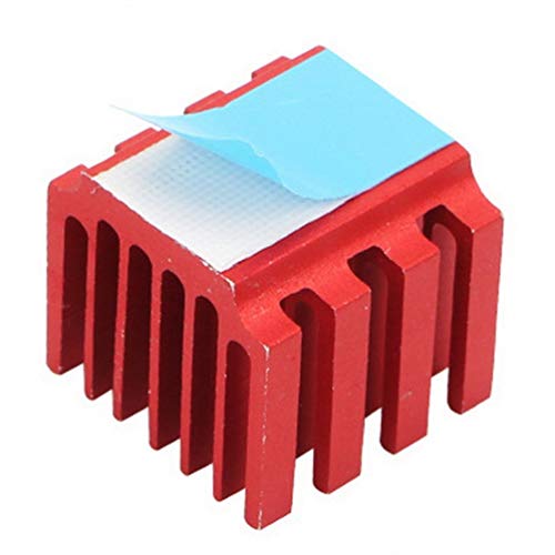 KinshopS 3d Printer Stepper Motor Driver 3d Printer Parts and Accessories Aluminum Cooling Fan Oxidized Red Heat Sink