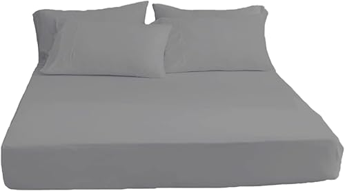Juego de sábanas de 3 piezas, sábana bajera de microfibra de 1400 unidades, bolsillo profundo de 15 pulgadas, resistente a las arrugas con dos