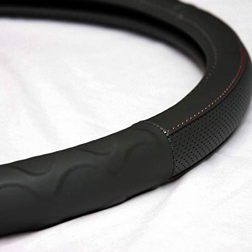 New 18" Grey Steering Wheel Cover Peterbilt Freightliner Semi Truck (Black)