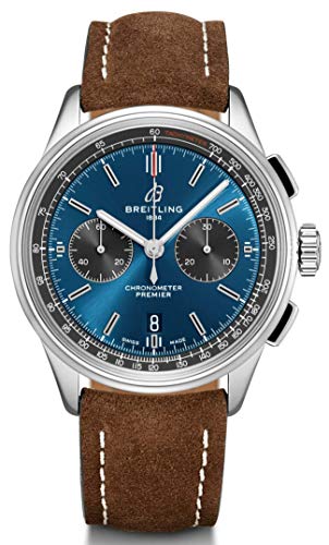 Breitling Premier B01 Chronograph Automatic Chronometer Blue Dial Men's Watch AB0118A61C1X3